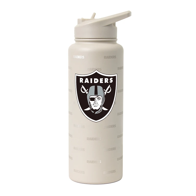 Logo Brands Las Vegas Raiders 34oz. Sand Ghost Quencher Bottle