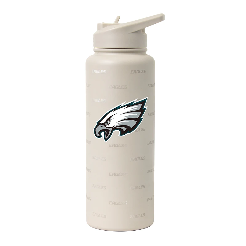 Logo Brands Philadelphia Eagles 34oz. Sand Ghost Quencher Bottle
