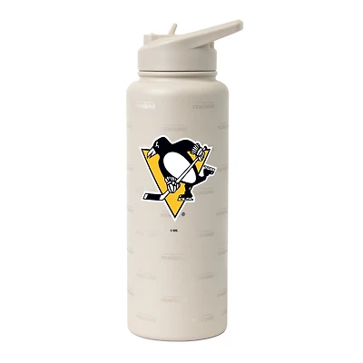 Logo Brands Pittsburgh Penguins 34oz. Sand Ghost Quencher Bottle