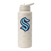 Logo Brands Seattle Kraken 34oz. Sand Ghost Quencher Bottle