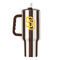 Logo Brands San Diego Padres 40oz Vertical Stripe Powder Coat Tumbler