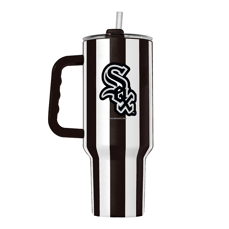 Logo Brands Chicago White Sox 40oz Vertical Stripe Powder Coat Tumbler