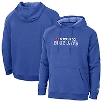 Men's Champion  Royal Toronto Blue Jays Triumph Tri-Blend Raglan Hoodie