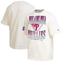 Men's Champion Cream Philadelphia Phillies Traditions Two Locations T-Shirt