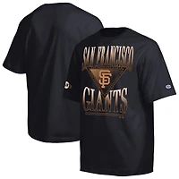Men's Champion Black San Francisco Giants Traditions Two Locations T-Shirt