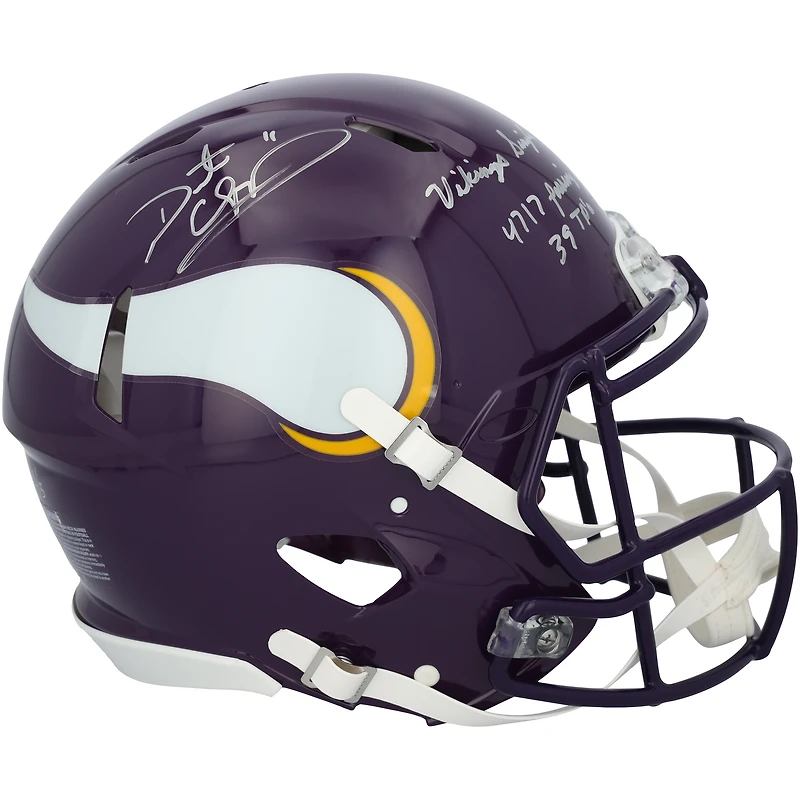 Daunte Culpepper Minnesota Vikings Autographed Riddell 1983-2001 Throwback Speed Authentic Helmet with Multiple Inscriptions