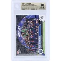 Paris Saint-Germain 2024-25 Topps Now UCL 2025 UEFA Champions League Winners #159 BGS Authenticated 10 Card - 10,10,9.5,10 Subgrades