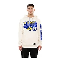 Men's New Era  Cream Los Angeles Rams Dune Dust Hoodie