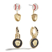 BaubleBar  Milwaukee Brewers Hoop Earring Set