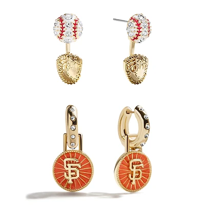 BaubleBar  San Francisco Giants Hoop Earring Set