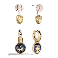 BaubleBar  Los Angeles Dodgers Hoop Earring Set