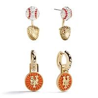 BaubleBar  New York Mets Hoop Earring Set