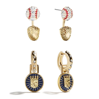 BaubleBar  Kansas City Royals Hoop Earring Set