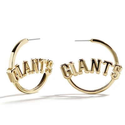 BaubleBar  San Francisco Giants Wordmark Hoop Earrings