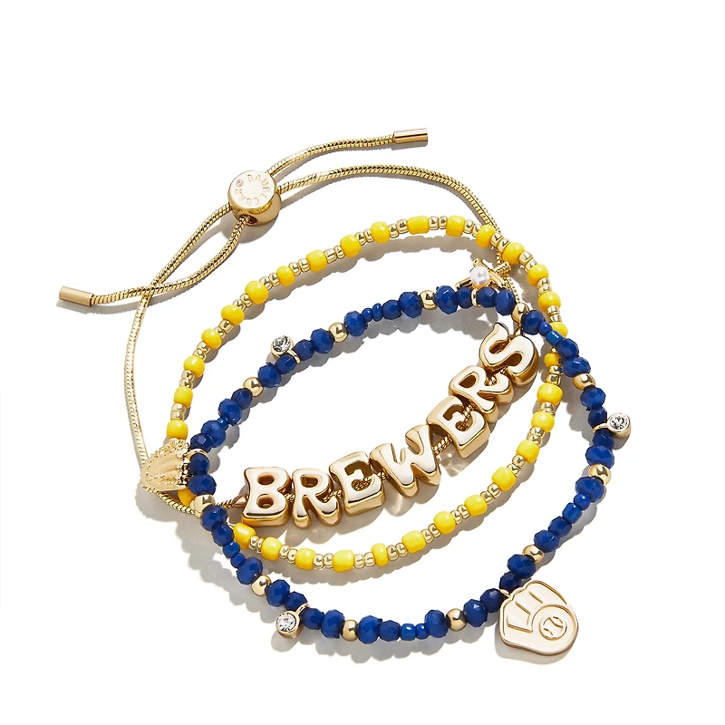 BaubleBar  Milwaukee Brewers 3-Pack Bracelet Set