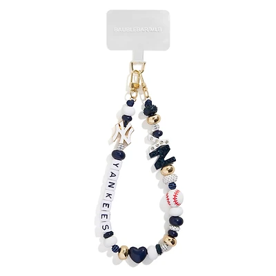 BaubleBar New York Yankees Beaded Phone Charm