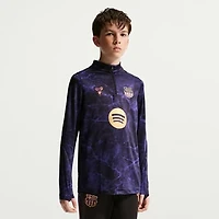Youth Nike  Black Barcelona 2026/27 Away Strike Drill Dri-FIT Quarter-Zip Top