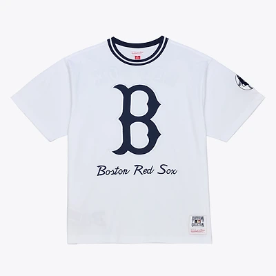 Men's Mitchell & Ness White Boston Red Sox Cooperstown Collection Arctic T-Shirt