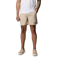 Men's Columbia  Natural LSU Tigers PFG Terminal Roamer™ Omni-Shade™ Stretch Shorts