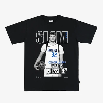 Unisex Cooper Flagg Black Dallas Mavericks SLAM Cover T-Shirt