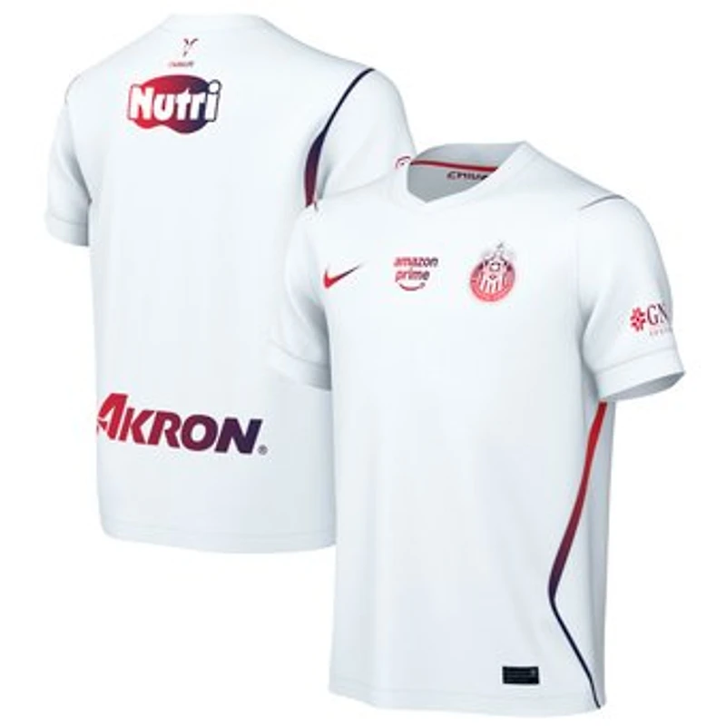 Youth Nike White Chivas 2026/27 Away Stadium Replica Jersey