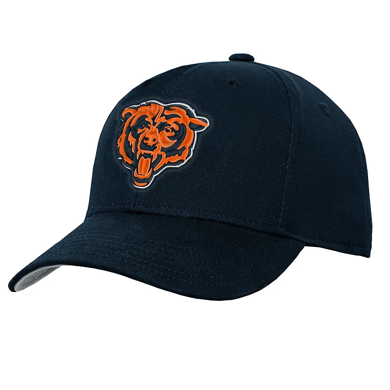 Youth Outerstuff Navy Chicago Bears Pre-Curved Snapback Hat