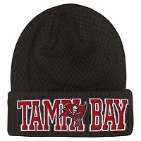 Youth Outerstuff Pewter Tampa Bay Buccaneers Heat Check Cuffed Knit Hat