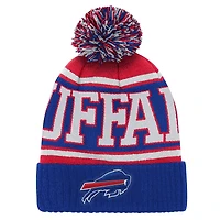 Preschool Outerstuff Royal Buffalo Bills True Edge Cuffed Knit Hat with Pom