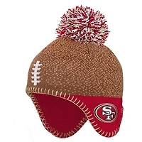 Infant Outerstuff Brown San Francisco 49ers Football Head Knit Hat