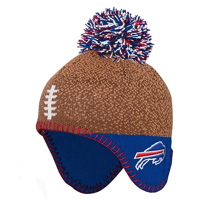 Infant Outerstuff Brown Buffalo Bills Football Head Knit Hat