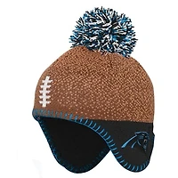 Infant Outerstuff Brown Carolina Panthers Football Head Knit Hat