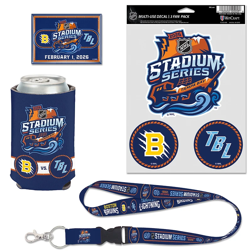 WinCraft Tampa Bay Lightning vs. Boston Bruins 2026 NHL Stadium Series Dueling Fan Pack