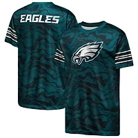 Youth Outerstuff  Midnight Green Philadelphia Eagles Slant Route Performance T-Shirt