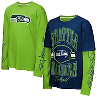 Youth Outerstuff College Navy Seattle Seahawks Motion Combo Set