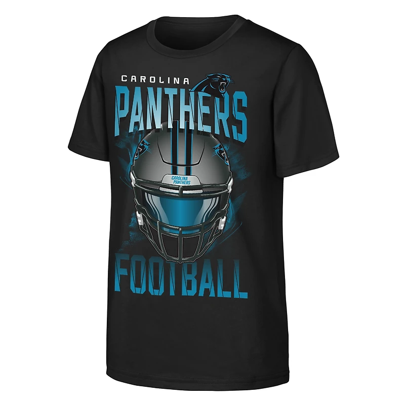 Youth Outerstuff Black Carolina Panthers Full Gear T-Shirt