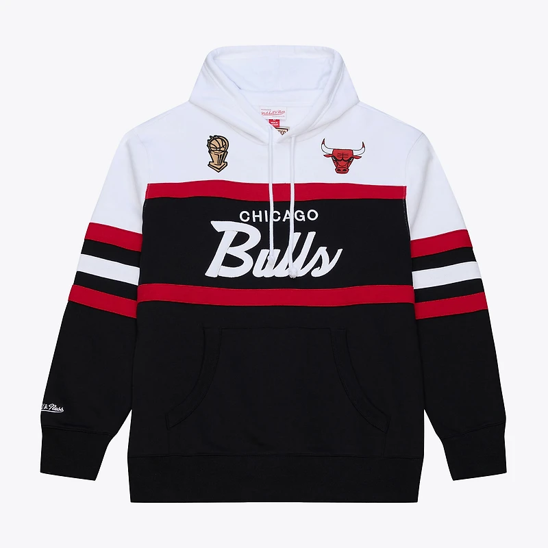 Men's Mitchell & Ness  Black Chicago Bulls Head Coach Hoodie