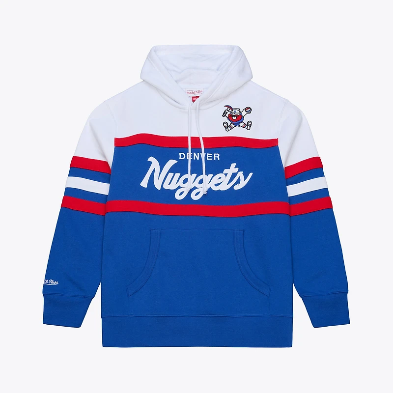 Men's Mitchell & Ness  Royal Denver Nuggets Head Coach Hoodie