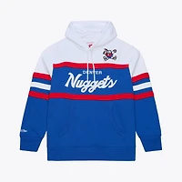 Men's Mitchell & Ness  Royal Denver Nuggets Head Coach Hoodie