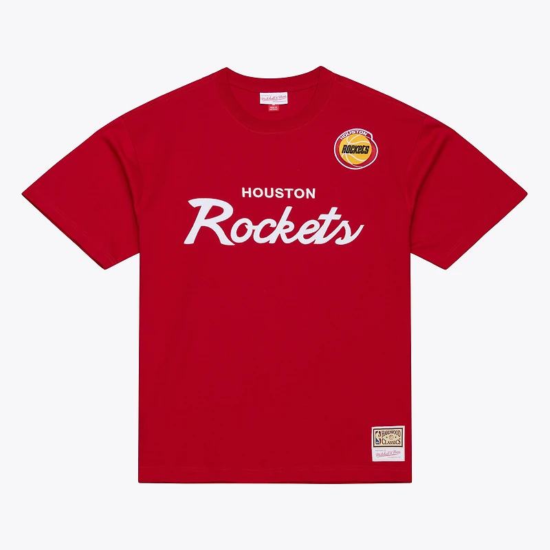 Men's Mitchell & Ness  Red Houston Rockets Head Coach T-Shirt