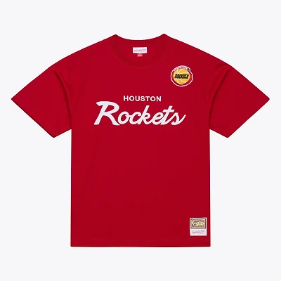 Men's Mitchell & Ness  Red Houston Rockets Head Coach T-Shirt