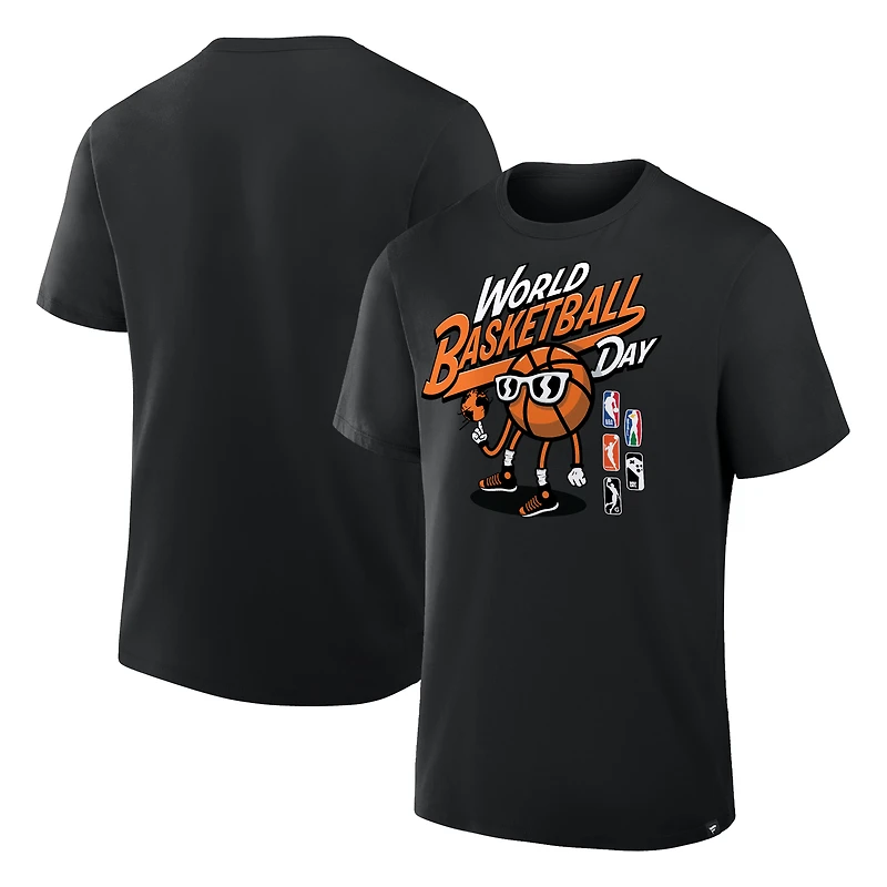 Men's Black NBA World Basketball Day T-Shirt