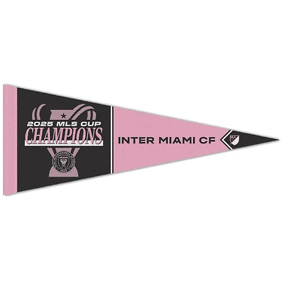 WinCraft Inter Miami CF 2025 MLS Cup Champions Locker Room 12" x 30" Celebration Premium Pennant