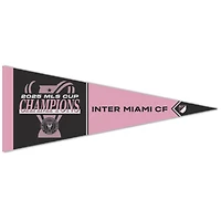 WinCraft Inter Miami CF 2025 MLS Cup Champions Locker Room 12" x 30" Celebration Premium Pennant
