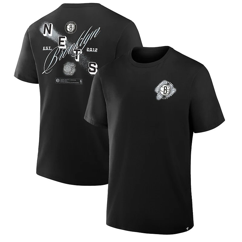 Men's Black Brooklyn Nets SOS T-Shirt