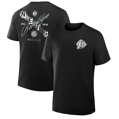 Men's Black Brooklyn Nets SOS T-Shirt