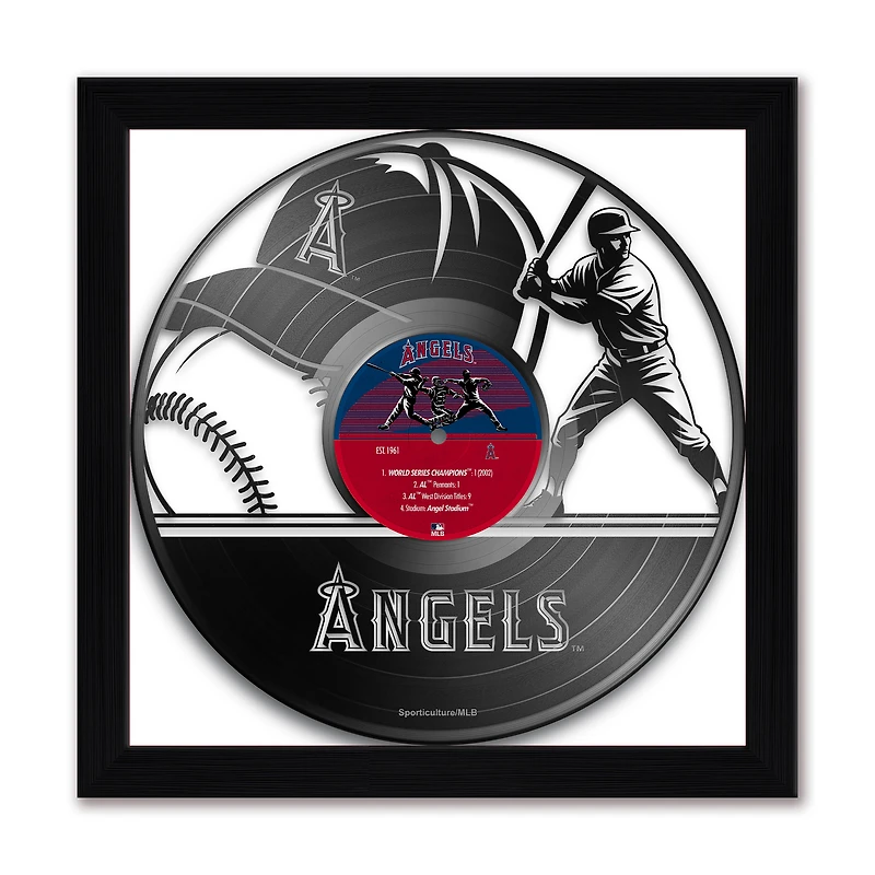 Los Angeles Angels Framed 13" x 13" Vinyl Record Art Print