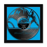 Miami Marlins Framed 13" x 13" Vinyl Record Art Print