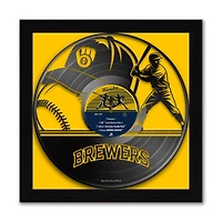 Milwaukee Brewers Framed 13" x 13" Vinyl Record Art Print