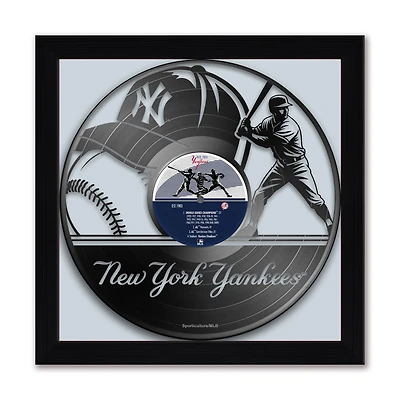 New York Yankees Framed 13" x 13" Vinyl Record Art Print