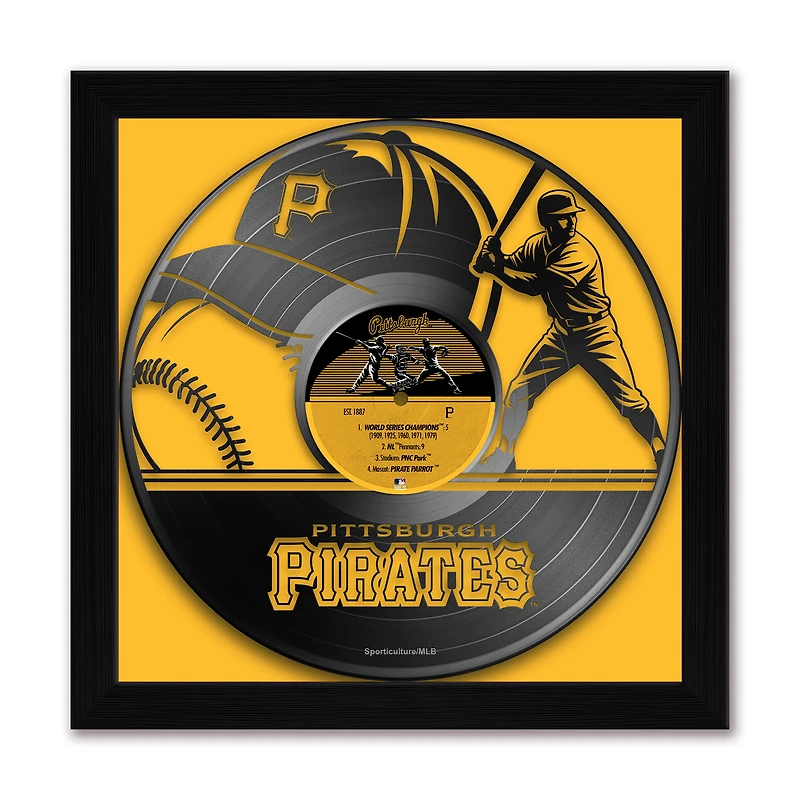 Pittsburgh Pirates Framed 13" x 13" Vinyl Record Art Print